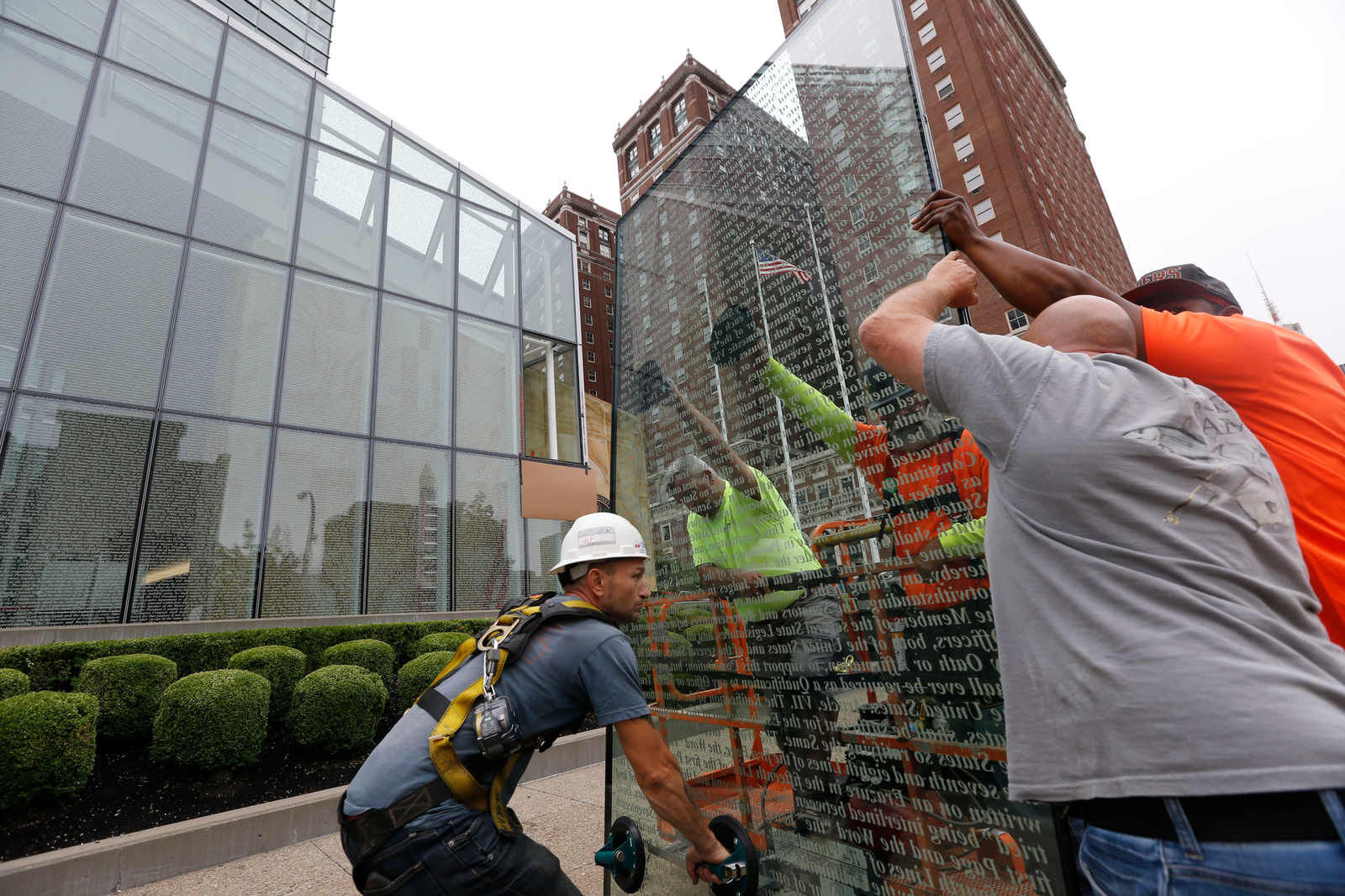 Over 400 pounds of glass